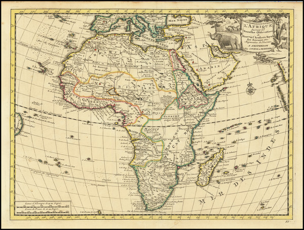 61-Africa Map By Covens & Mortier