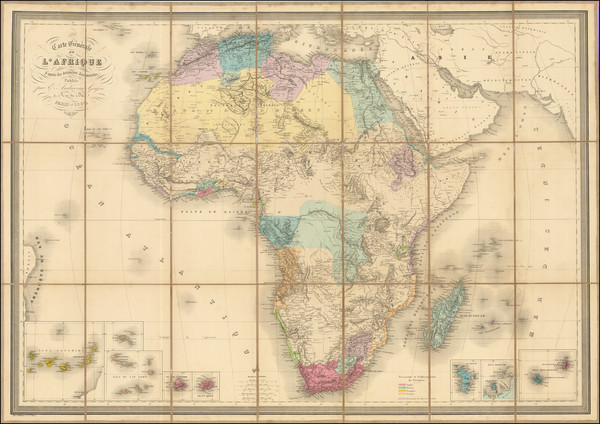 46-Africa Map By Eugène Andriveau-Goujon