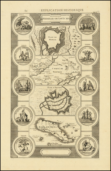 90-France and Curiosities Map By Anonymous