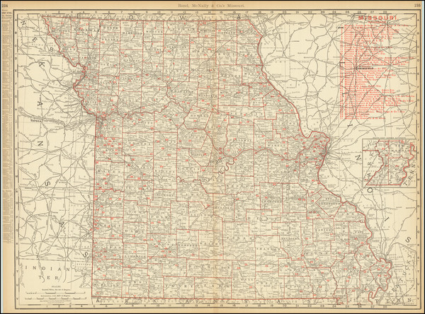 6-Missouri Map By Rand McNally & Company