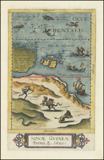 35-Australia and Other Pacific Islands Map By Cornelis de Jode