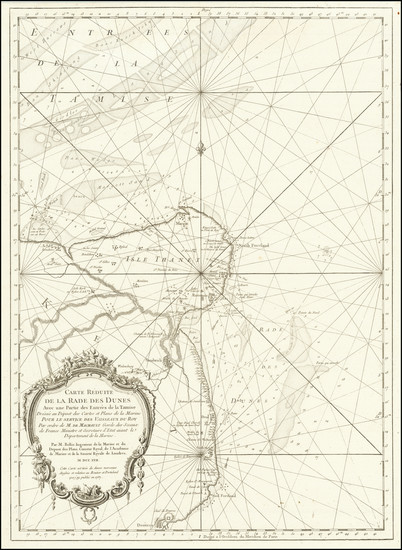 61-England and British Counties Map By Jacques Nicolas Bellin