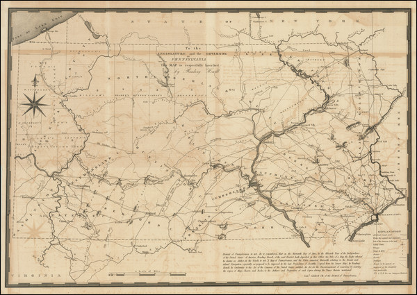 24-Pennsylvania Map By Reading Howell