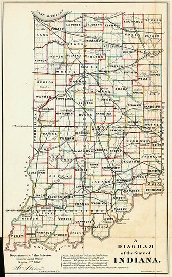 61-Midwest Map By General Land Office