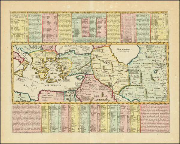 50-Mediterranean, Central Asia & Caucasus, Turkey & Asia Minor and Greece Map By Henri Cha