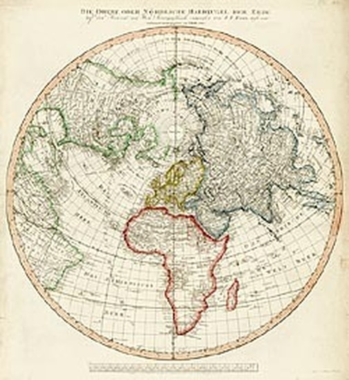 73-World, Eastern Hemisphere, Northern Hemisphere, Atlantic Ocean and Pacific Map By Tranquillo Mo