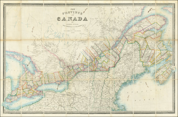 54-Eastern Canada Map By James Wyld