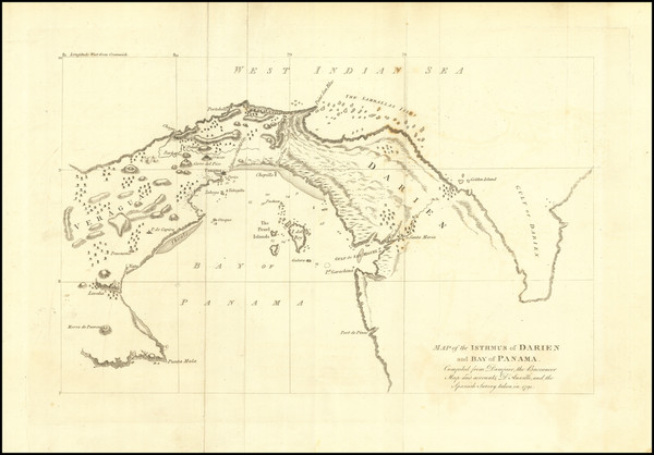 5-Central America Map By James Burney