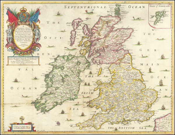 48-British Isles Map By Richard Blome