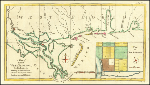 1872 - Louisiana and Mississippi. - Antique Map – Maps of Antiquity