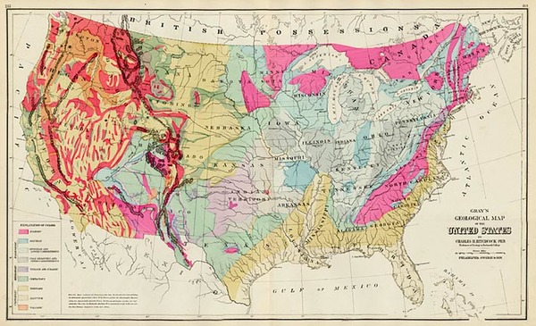 23-United States Map By O.W. Gray & Son