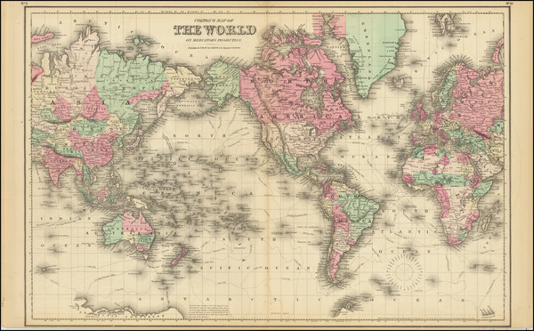 10-World Map By G.W.  & C.B. Colton