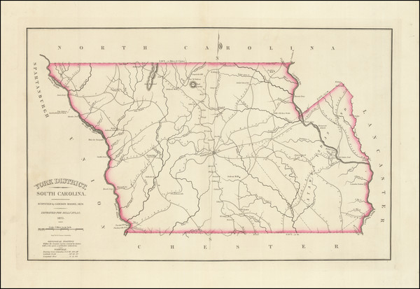 68-South Carolina Map By Robert Mills