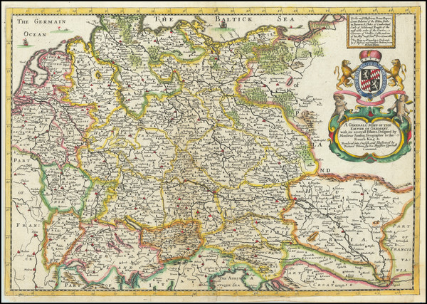 78-Poland, Baltic Countries and Germany Map By Richard Blome