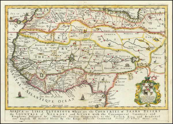 5-North Africa and West Africa Map By Richard Blome