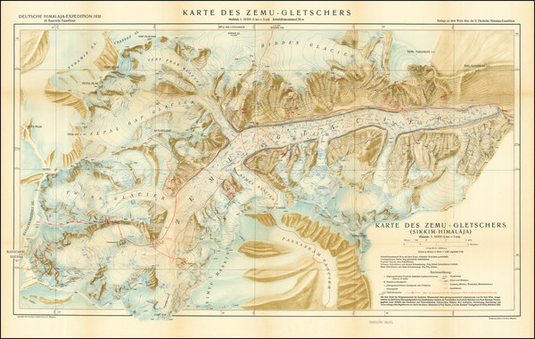 87-China, India and Rare Books Map By 