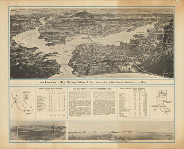 66-San Francisco & Bay Area Map By Pacific Gas & Electric