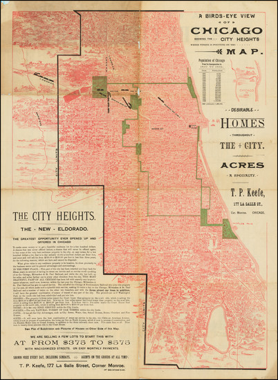 37-Chicago Map By Rand McNally & Company