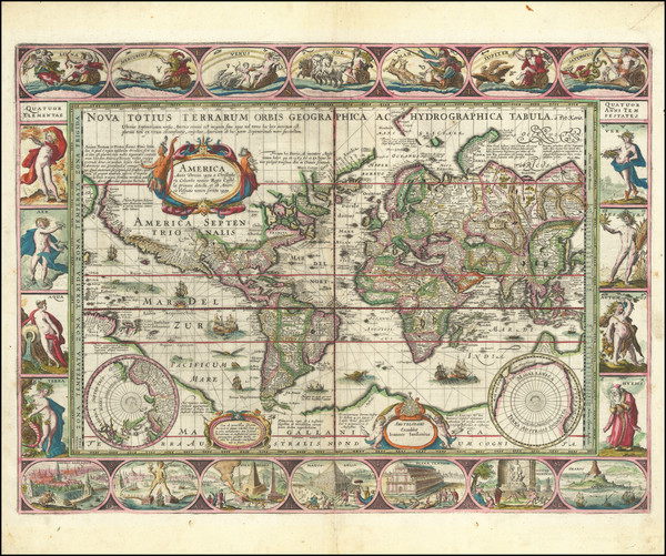 6-World Map By Jan Jansson / Pieter van den Keere