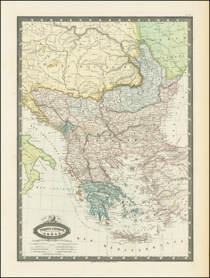 11-Balkans, Turkey, Turkey & Asia Minor and Greece Map By F.A. Garnier