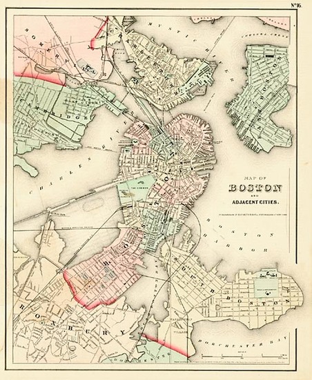 8-New England Map By Joseph Hutchins Colton