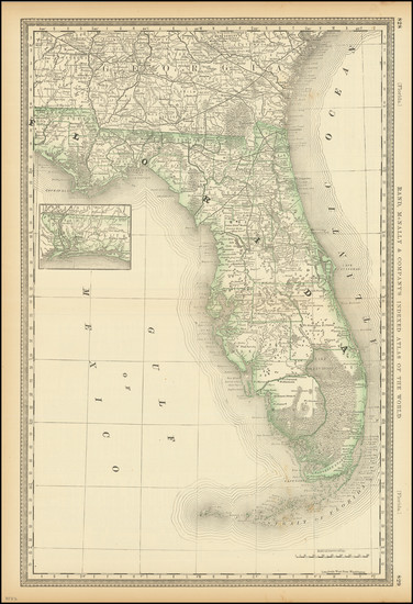 46-Florida Map By Rand McNally & Company