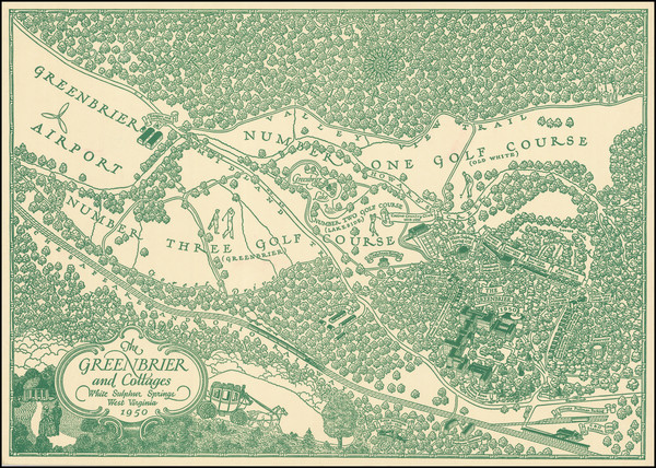 8-West Virginia and Pictorial Maps Map By Anonymous