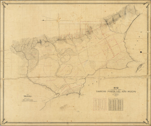 72-California Map By W.B. Treadwell