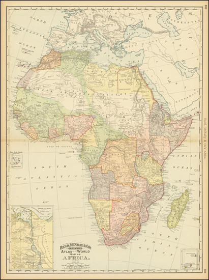 24-Africa Map By William Rand  &  Andrew McNally