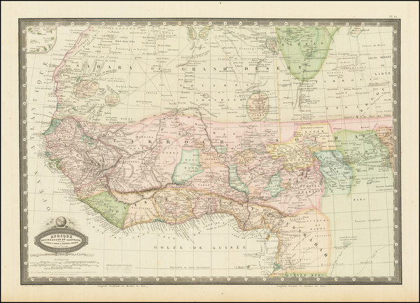 41-West Africa Map By F.A. Garnier