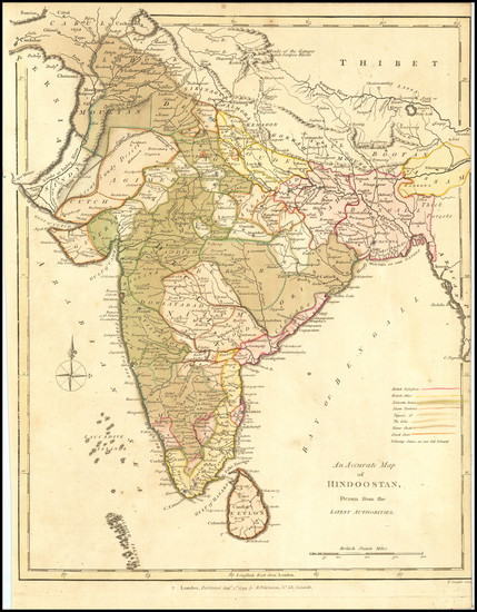 65-India Map By Robert Wilkinson