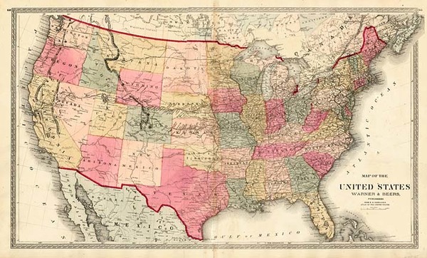 57-United States Map By H.H. Lloyd