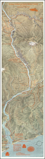 3-Oregon and Washington Map By Fred A. Routledge