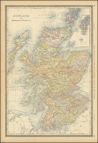 9-Scotland Map By William Rand  &  Andrew McNally