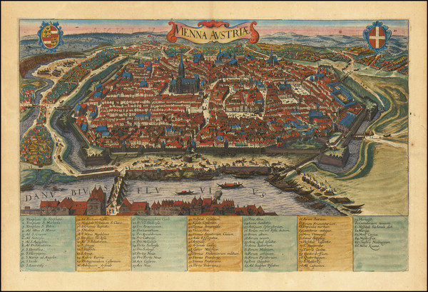 30-Austria Map By Georg Braun / Frans Hogenberg