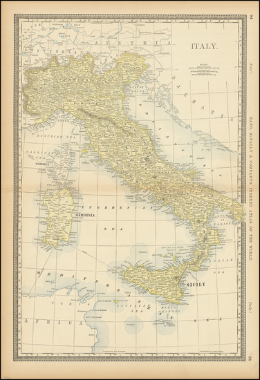 19-Italy Map By Rand McNally & Company