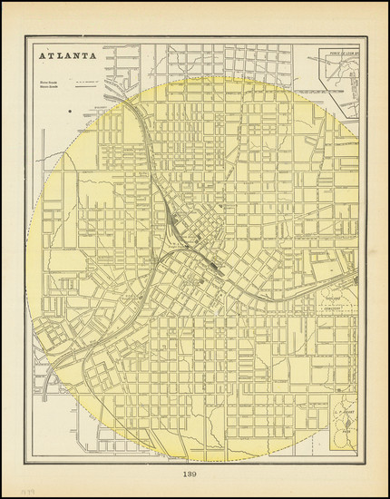 25-Georgia Map By George F. Cram