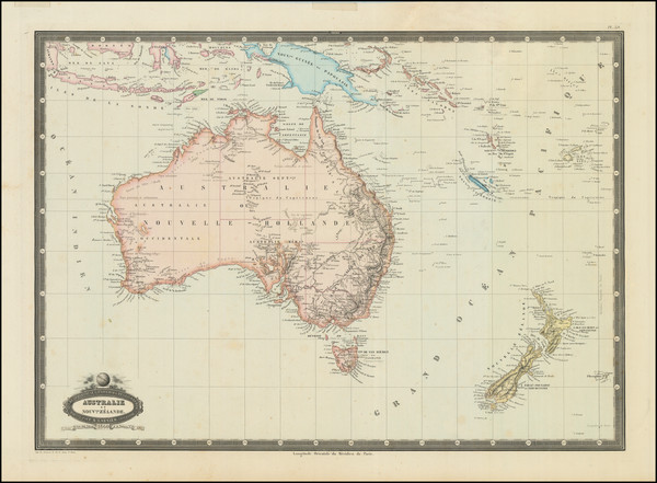 90-Australia & Oceania, Australia, Oceania and New Zealand Map By F.A. Garnier