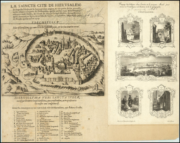 5-Jerusalem Map By Pierre de Boissat