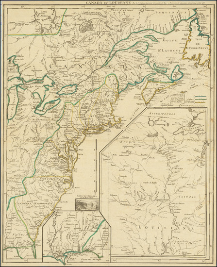 7-United States, New England, Mid-Atlantic, Southeast and Eastern Canada Map By George Louis Le R