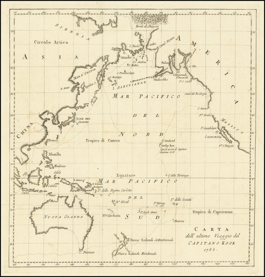 68-Pacific Ocean, Pacific Northwest, Hawaii, Pacific, Australia and Hawaii Map By La Harpe