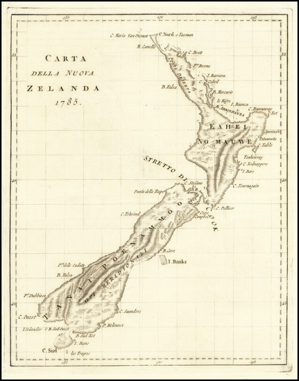 27-New Zealand Map By Vincenzo Formaleoni