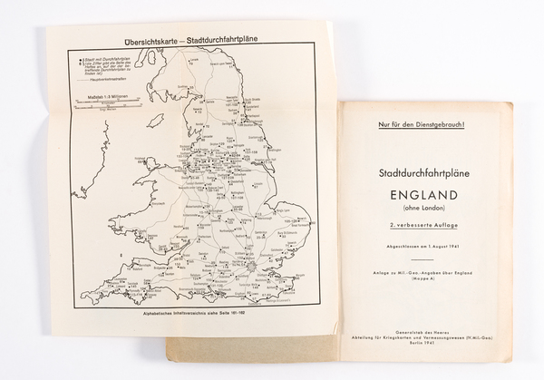 10-England and World War II Map By Generalstab des Heeres