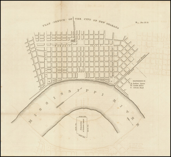 80-Louisiana and New Orleans Map By United States GPO