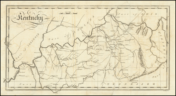 81-Kentucky Map By John Melish