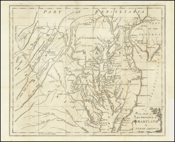 84-Mid-Atlantic, Maryland, Delaware, West Virginia and Virginia Map By Universal Magazine