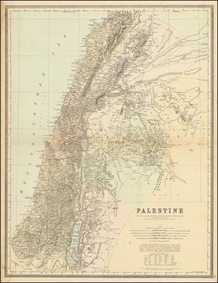 12-Holy Land Map By William Bradley