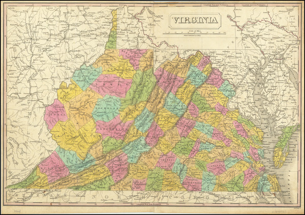 4-Virginia Map By Anthony Finley