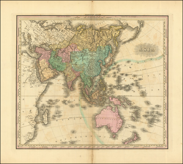 39-Asia and Australia Map By Henry Schenk Tanner