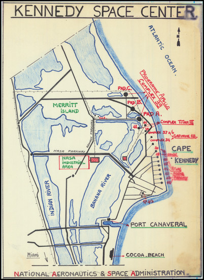 77-Florida and Space Exploration Map By Anonymous